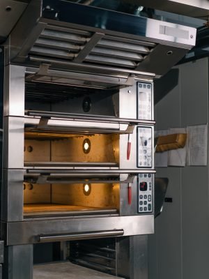 oven in a professional kitchen in a bakery, professional equipment for the production pastries